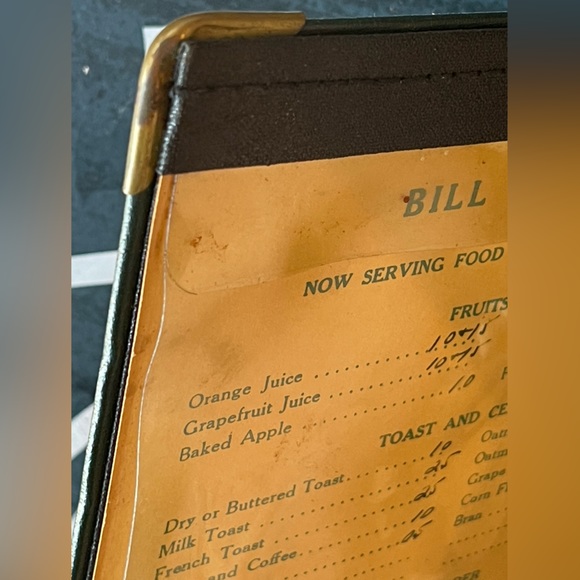 🤩 AWESOME 🤩 Antique / Vintage Hardcover Menu from Fort Bragg - a Rare Find 🔥 - Picture 13 of 17